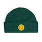 Sequin Tennis Ball Cuff Beanie - Sparkle Sports Knit Hat for Players & Fans Hats Printify