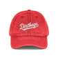 Vintage Cap (Embroidery) Hats Printify One size Red