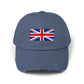 Distressed Union Jack Cap — British Flag Baseball Hat Hats Printify Scotland Blue One size
