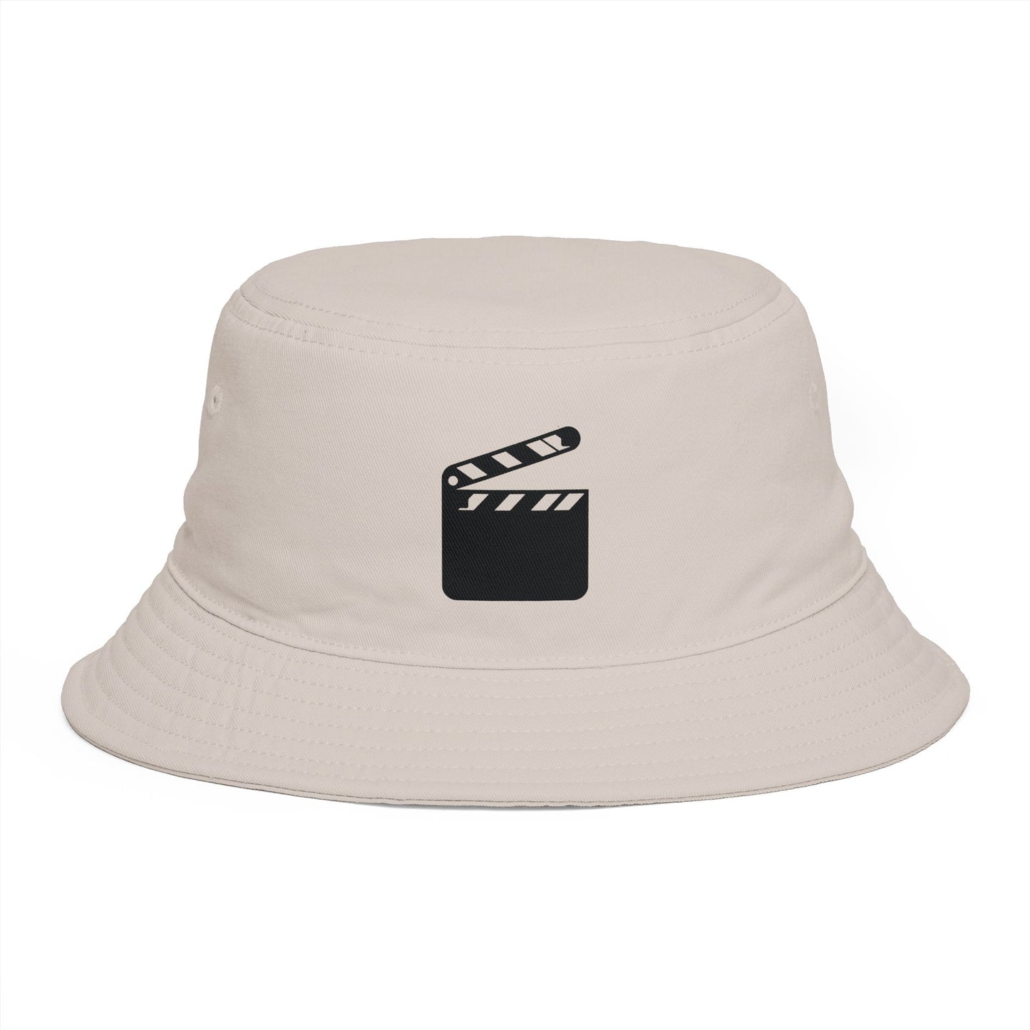 Film Director Bucket Hat - Clapperboard Logo Casual Bucket Hat Hats Printify One size Bone