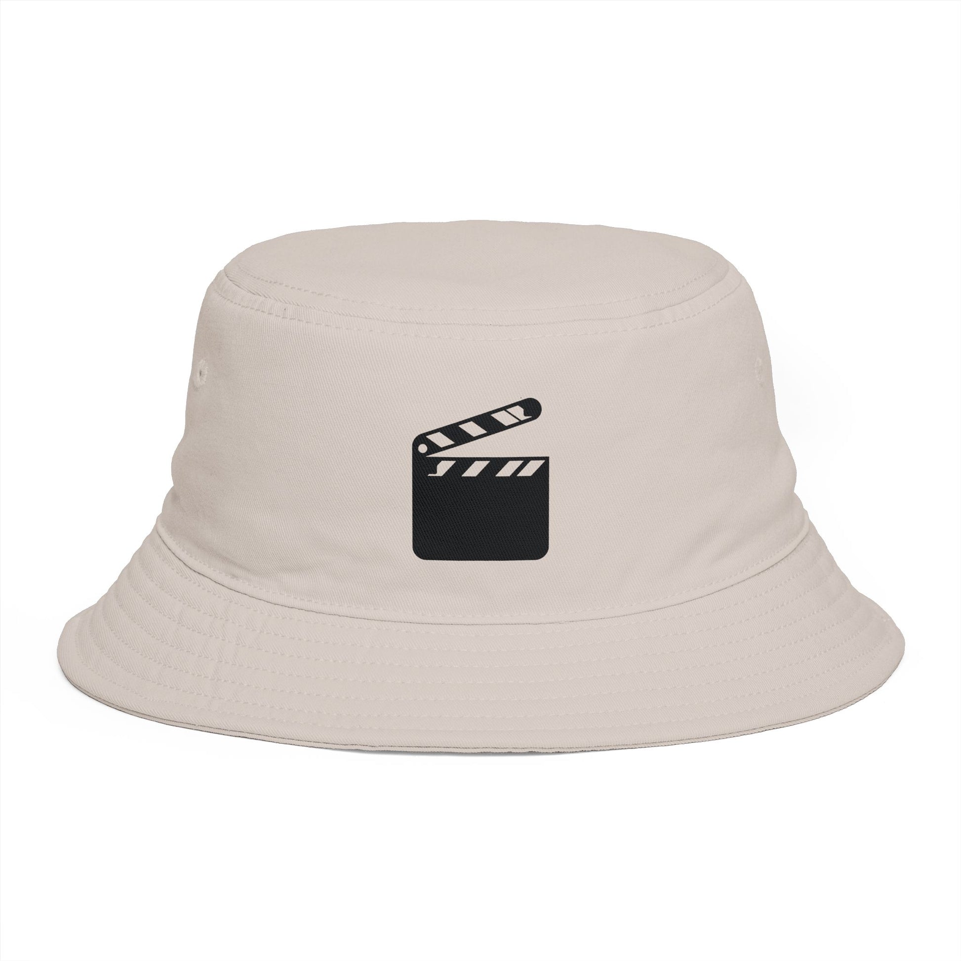 Film Director Bucket Hat - Clapperboard Logo Casual Bucket Hat Hats Printify One size Bone