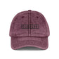 Godspeed Embroidered Vintage Cap — Distressed Red Baseball Hat Hats Printify One size Maroon