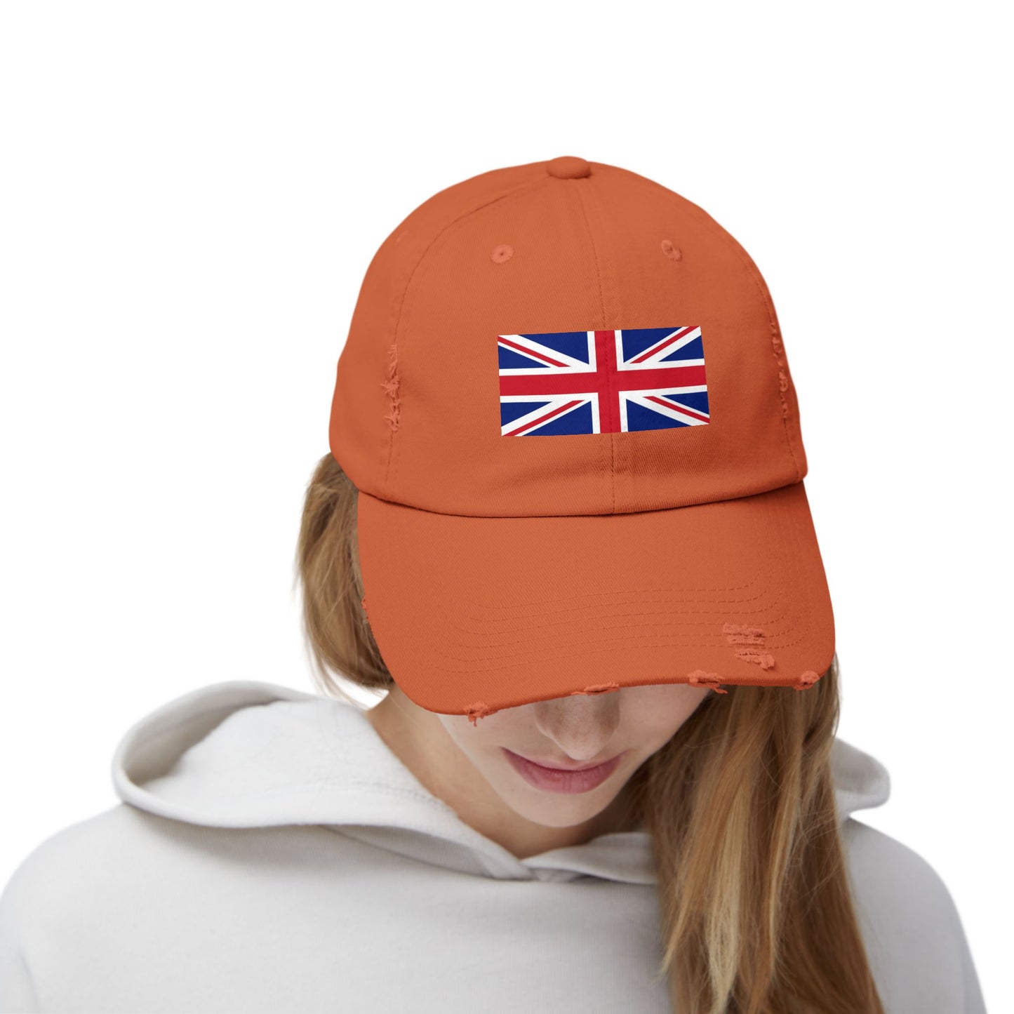 Distressed Union Jack Cap — British Flag Baseball Hat Hats Printify