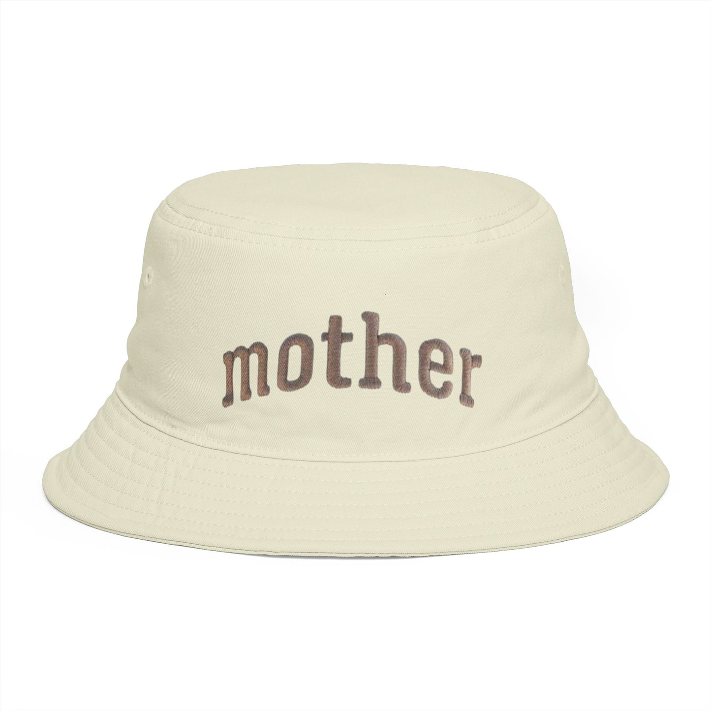 Mother Embroidered Bucket Hat — Cozy Retro Mom Statement Hat