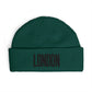 London Cuff Beanie – Embroidered City Knit Hat Hats Printify
