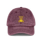 Vintage Embroidered Teddy Bear Cap Hats Printify One size Maroon