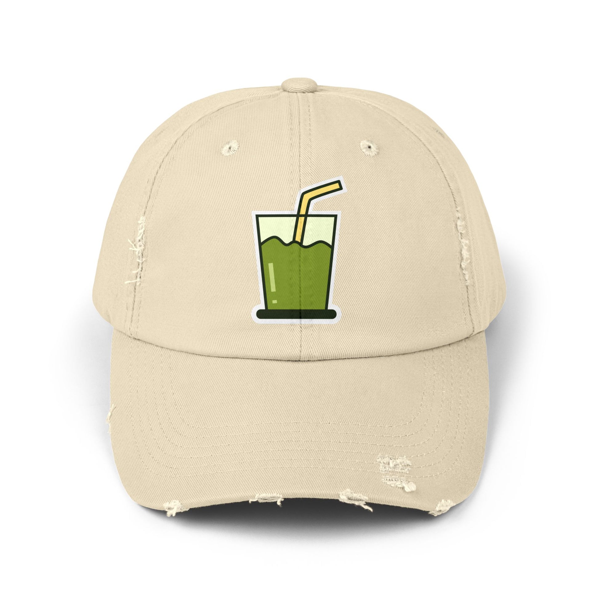 Unisex Distressed Cap Hats Printify Stone One size