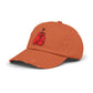 Boxing Gloves Distressed Cap - Red Gloves Dad Hat Hats Printify