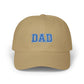 DAD Embroidered Classic Dad Cap – Vintage Varsity Baseball Hat for Fathers Hats Printify Khaki One size