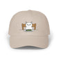 Dad Cap — Grumpy Cat at Dinner Embroidered Hat Hats Printify Stone One size