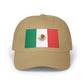 Mexico Flag Dad Cap — Embroidered Mexican Flag Baseball Hat Hats Printify Khaki One size