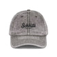 Vintage Embroidered Cap — "Schrute Farms" Retro Dad Hat Hats Printify One size Charcoal Grey