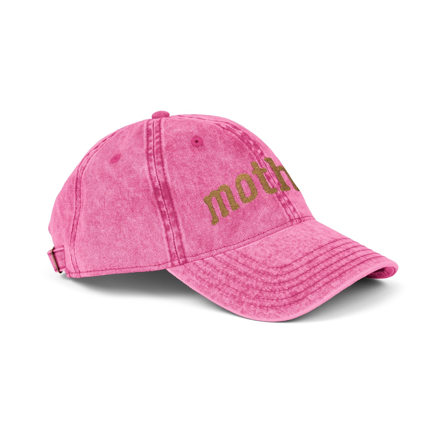 Embroidered 'mother' Vintage Cap – Distressed Red Mom Baseball Hat, Mother's Day Gift