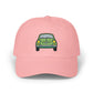 Vintage Green Beetle Dad Cap — Retro Car Baseball Hat Hats Printify Pink One size