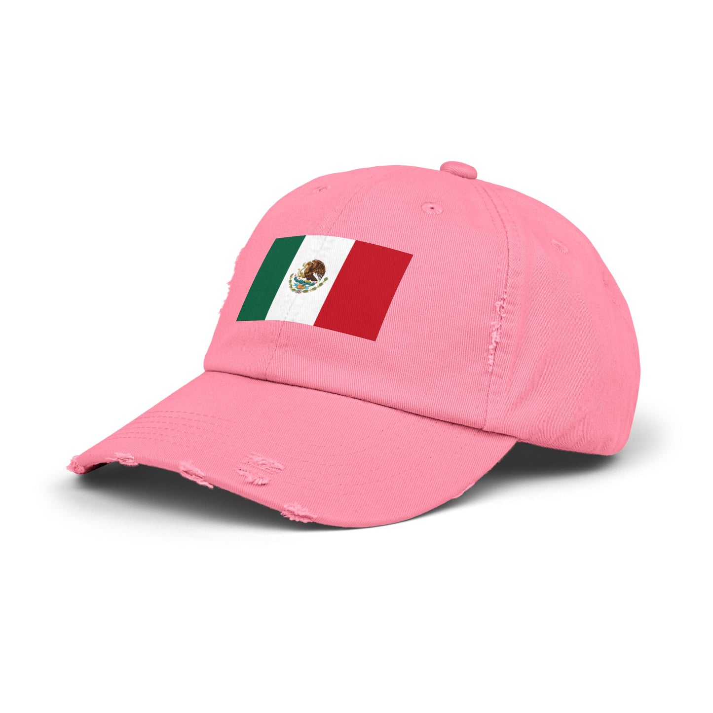 Mexico Flag Distressed Cap — Vintage Mexican Flag Dad Hat