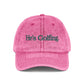 He’s Golfing Embroidered Vintage Cap — Washed Red Golf Dad Hat