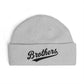 Brothers Cuff Beanie — Embroidered Knit Hat for Siblings & Crew