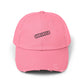 Godspeed Distressed Baseball Cap – Vintage Worn Dad Hat for Men & Women Hats Printify True Pink One size