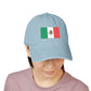 Embroidered Mexican Flag Denim Hat — Adjustable Trucker Cap Hats Printify