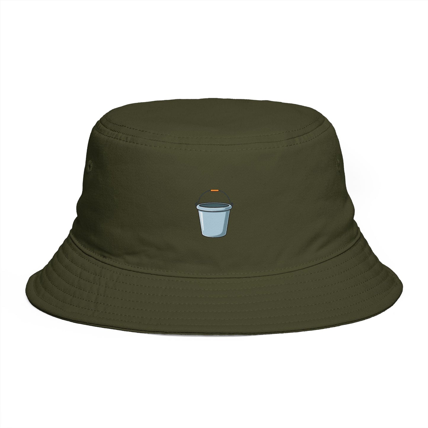 Coffee Cup Bucket Hat — Embroidered Mini Latte Graphic Hats Printify One size Army