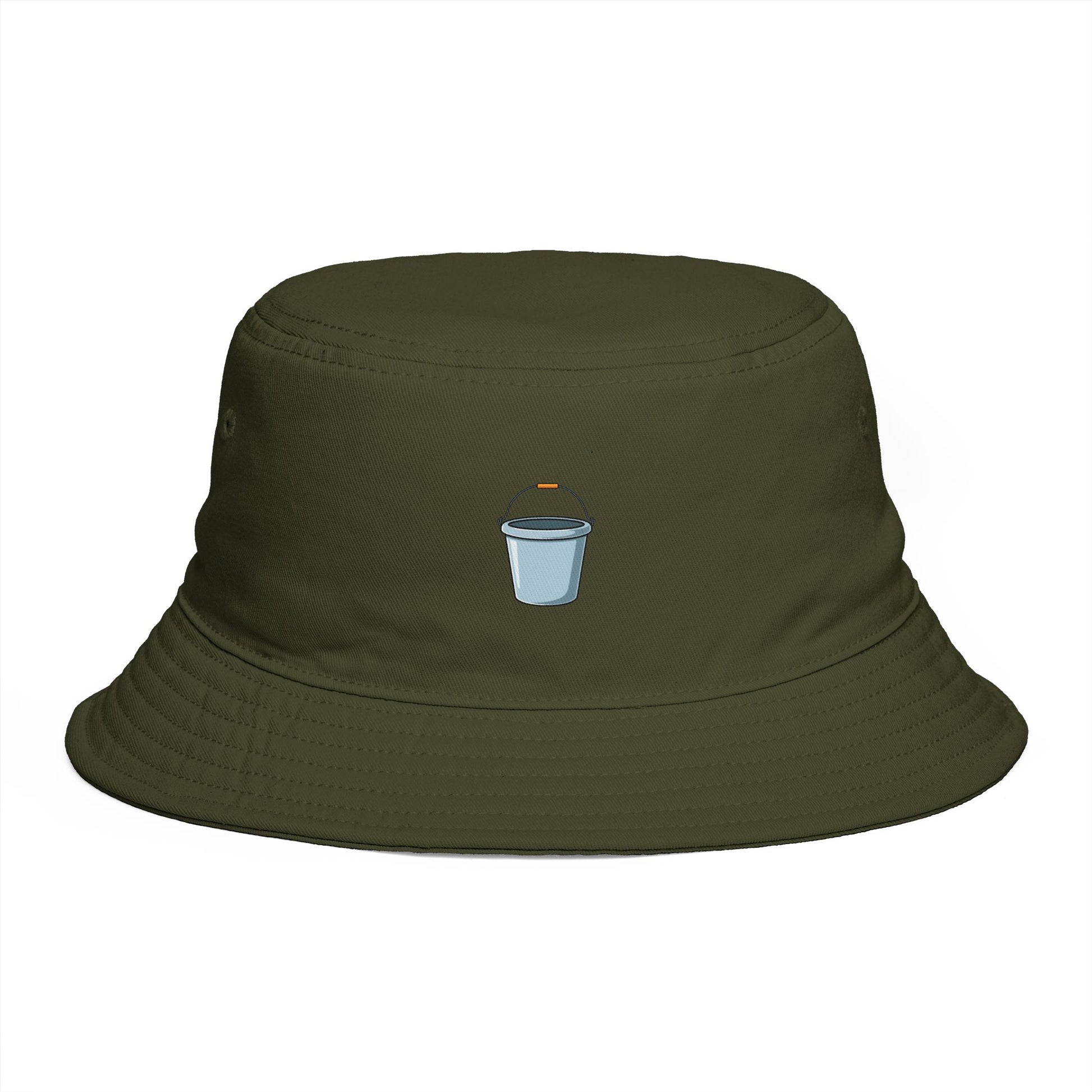 Coffee Cup Bucket Hat — Embroidered Mini Latte Graphic Hats Printify One size Army