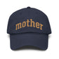 Mother Glitter Washed Baseball Cap — Sparkle Mom Hat for Mother's Day & Gifts