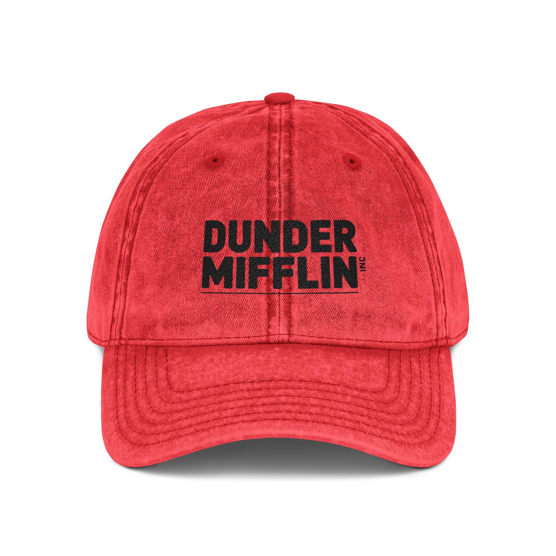Vintage Cap (Embroidery) Hats Printify One size Red