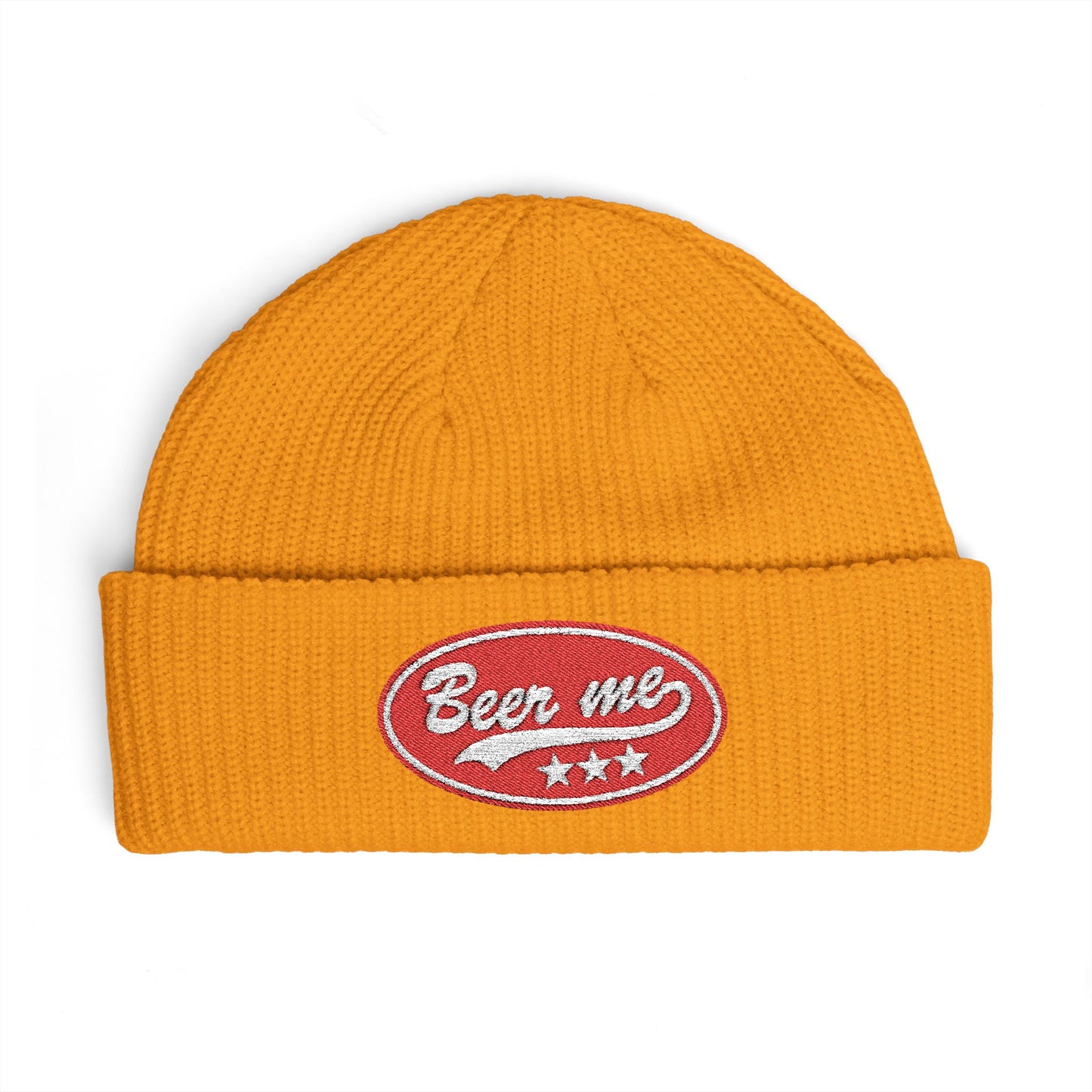 Cuff Beanie - 'Been Wild' Retro Patch Knit Hat (Casual Streetwear, Winter Gift)