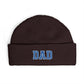 Dad Cuff Beanie — Embroidered Varsity Logo Knit Hat for Fathers, Gift for Dad Hats Printify One size Plum