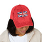 Vintage Union Jack Embroidered Cap Hats Printify