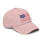 Embroidered American Flag Baseball Cap — Washed Cotton Patriotic Hat for 4th of July