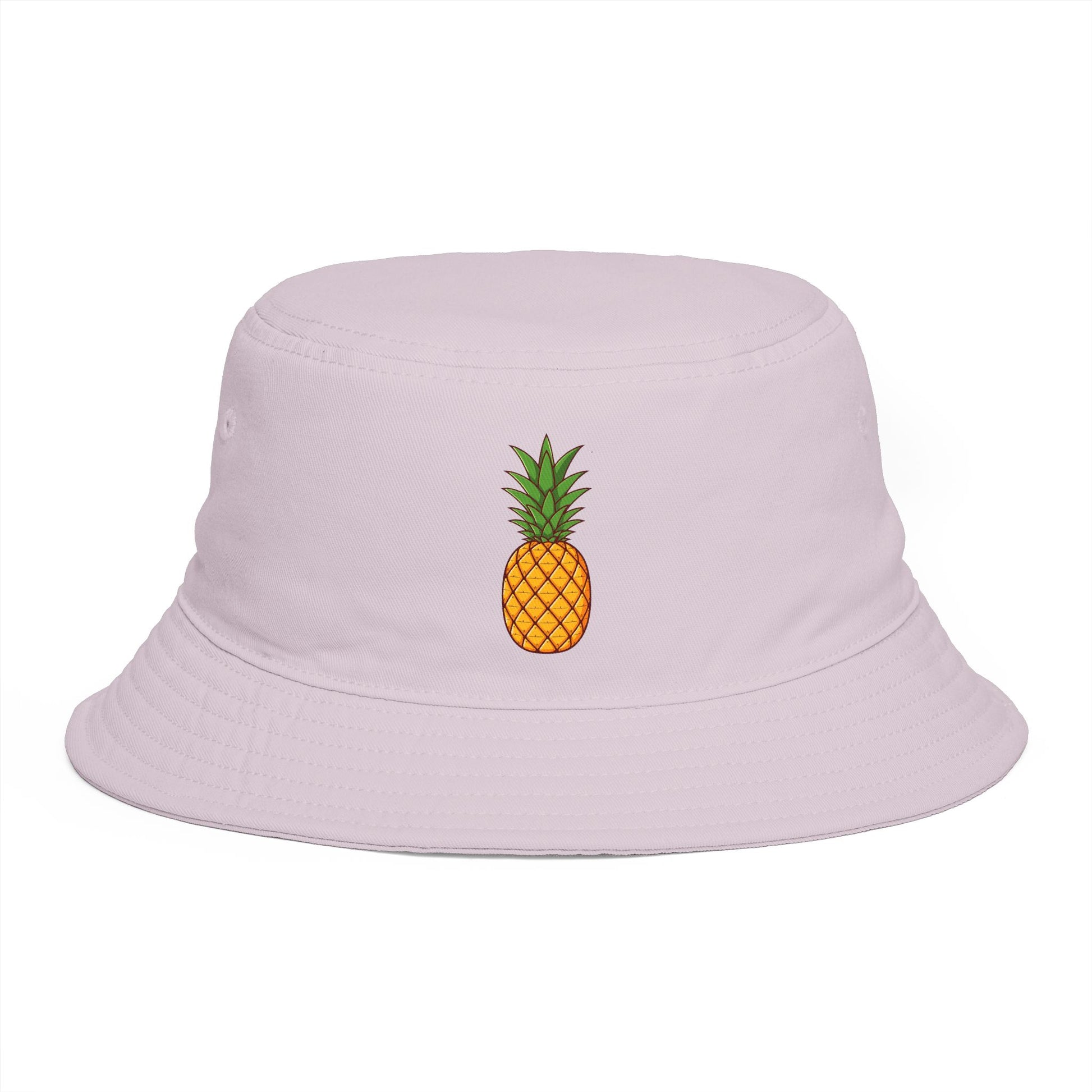 Pineapple Embroidered Bucket Hat — Tropical Summer Sun Hat Hats Printify One size Orchid