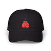 Dad Cap with Red Boxing Gloves Embroidery – Vintage Sports Baseball Hat Hats Printify Black One size