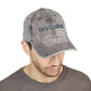 He’s Golfing Embroidered Vintage Cap — Washed Red Golf Dad Hat