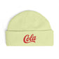 Cola Cuff Beanie — Retro Script Knit Hat Hats Printify