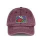 Vintage Embroidered Floral Patch Cap Hats Printify One size Maroon