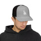 Embroidered LA Logo Snapback Trucker Cap Hats Printify