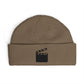 Film Clapper Cuff Beanie — Embroidered Movie Crew Knit Hat Hats Printify One size Walnut
