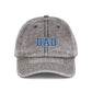 Dad Embroidered Vintage Cap — Washed Red Baseball Hat for Father’s Day Hats Printify One size Charcoal Grey