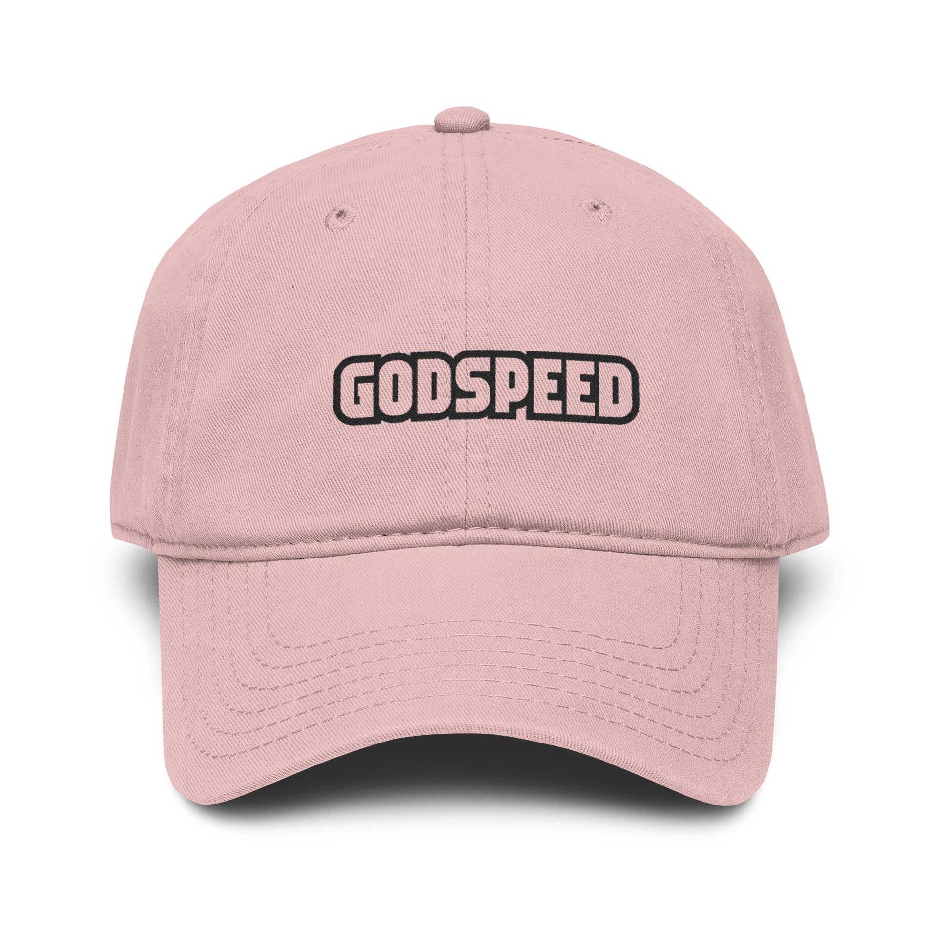 Godspeed Embroidered Baseball Cap — Washed Cotton Dad Hat Hats Printify One size Dusty Rose