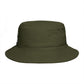 Brown Bucket Hat with Cute White Cat Embroidery — Casual Cat Lover Accessory