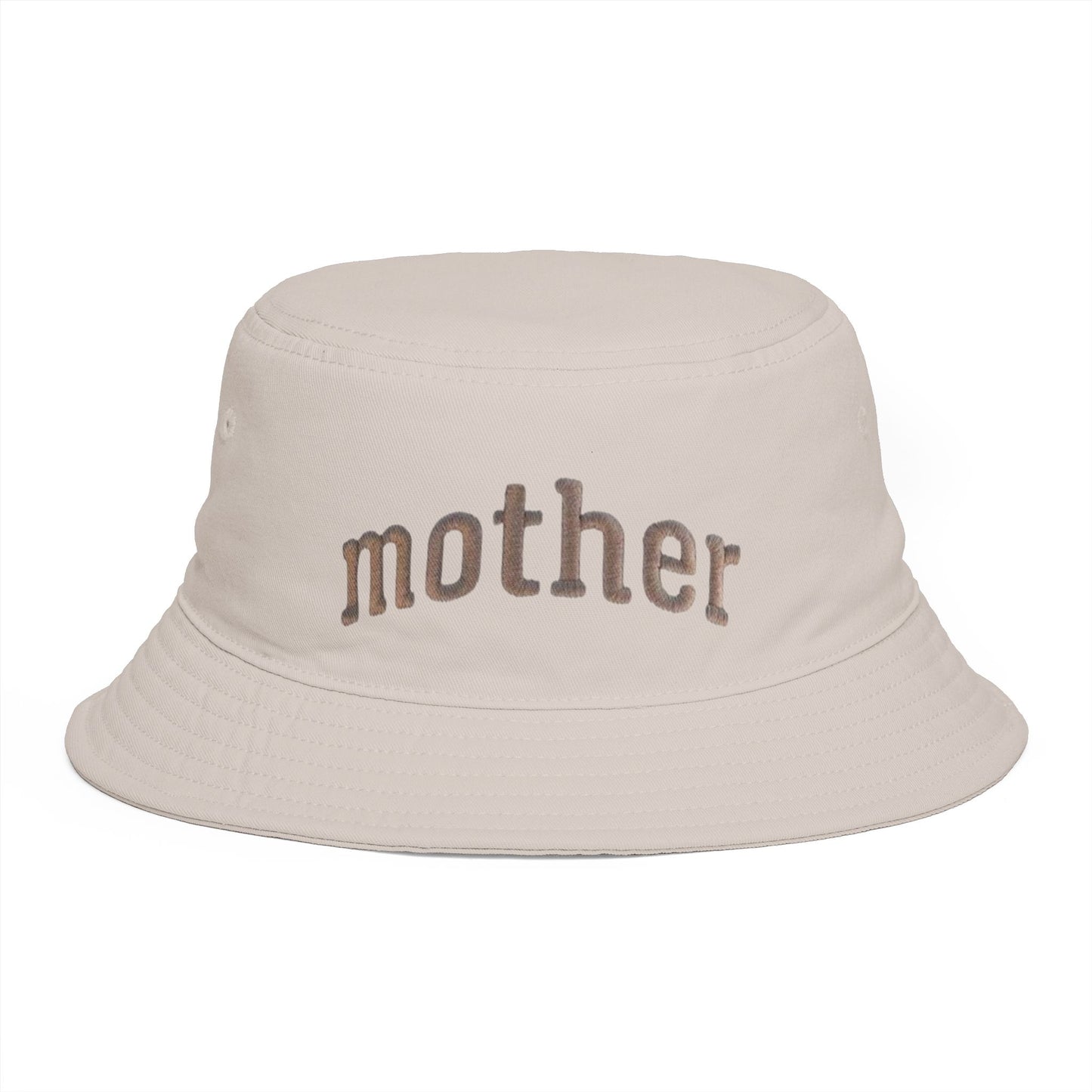 Mother Embroidered Bucket Hat — Cozy Retro Mom Statement Hat
