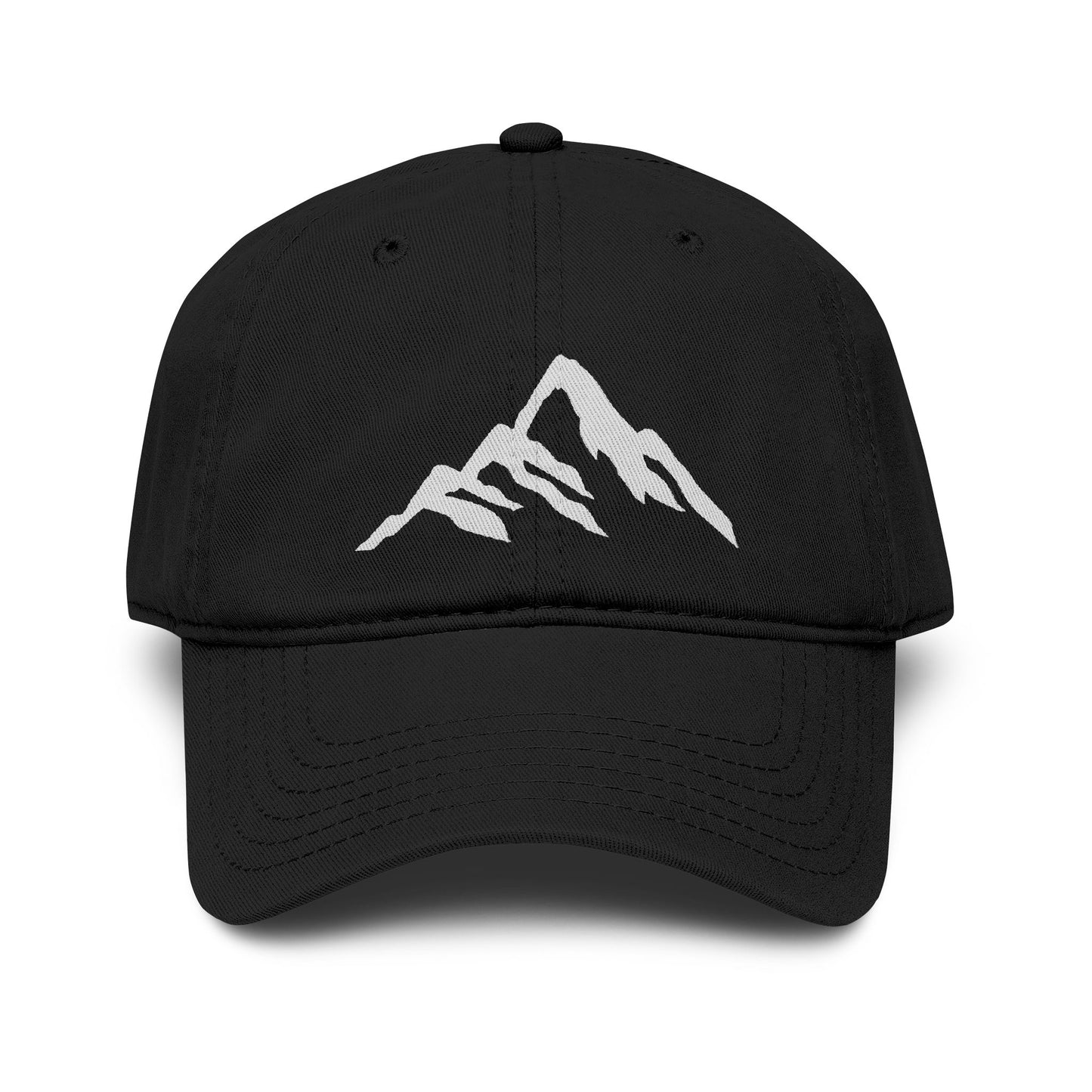 Washed Mountain Embroidered Baseball Cap Hats Printify