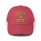 Distressed Brixton Cobra Cap — Vintage Embroidered Snake Hat Hats Printify Dashing Red One size