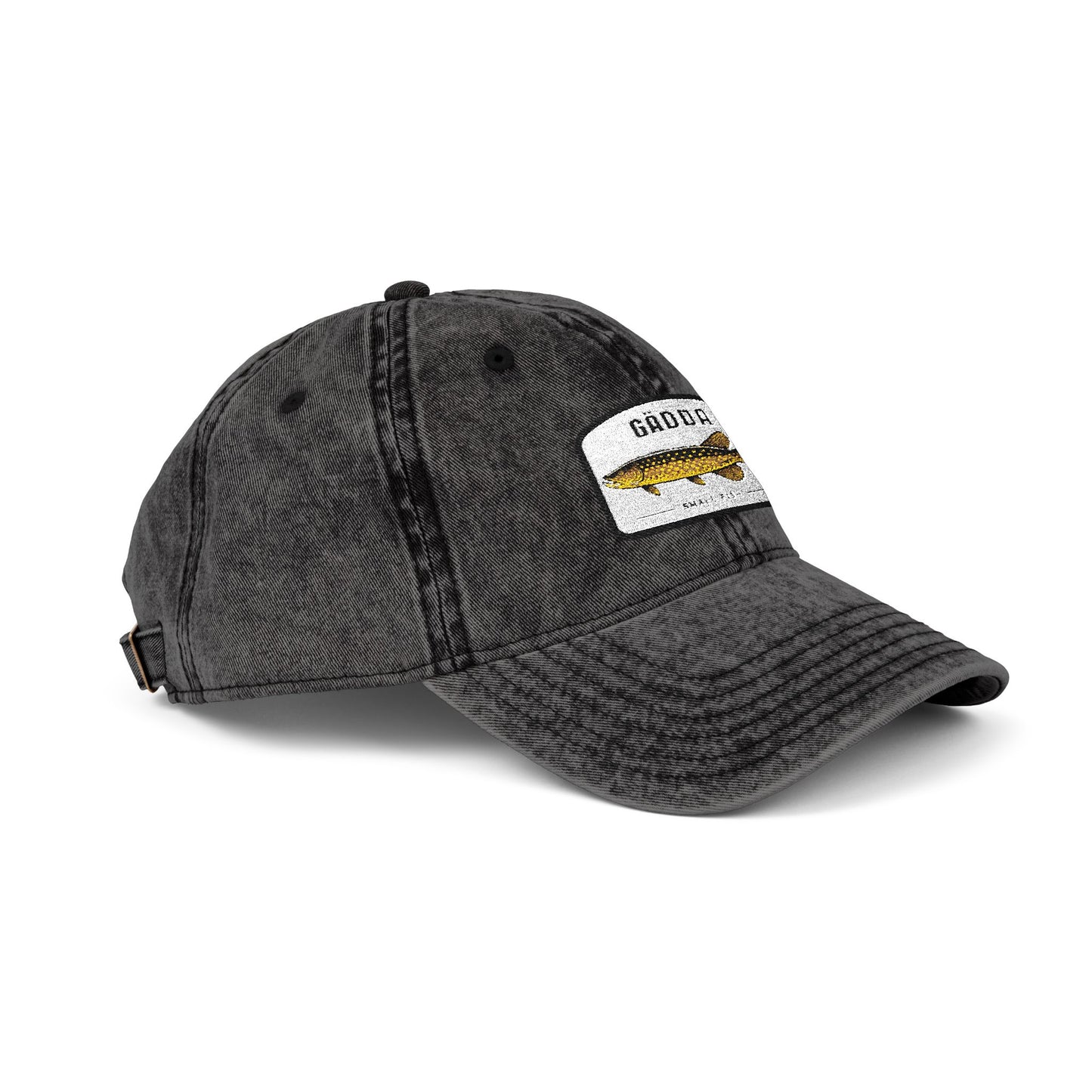 Vintage Fish Embroidered Cap Hats Printify