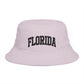 Florida Embroidered Bucket Hat — Retro Collegiate Sun Hat Hats Printify One size Orchid