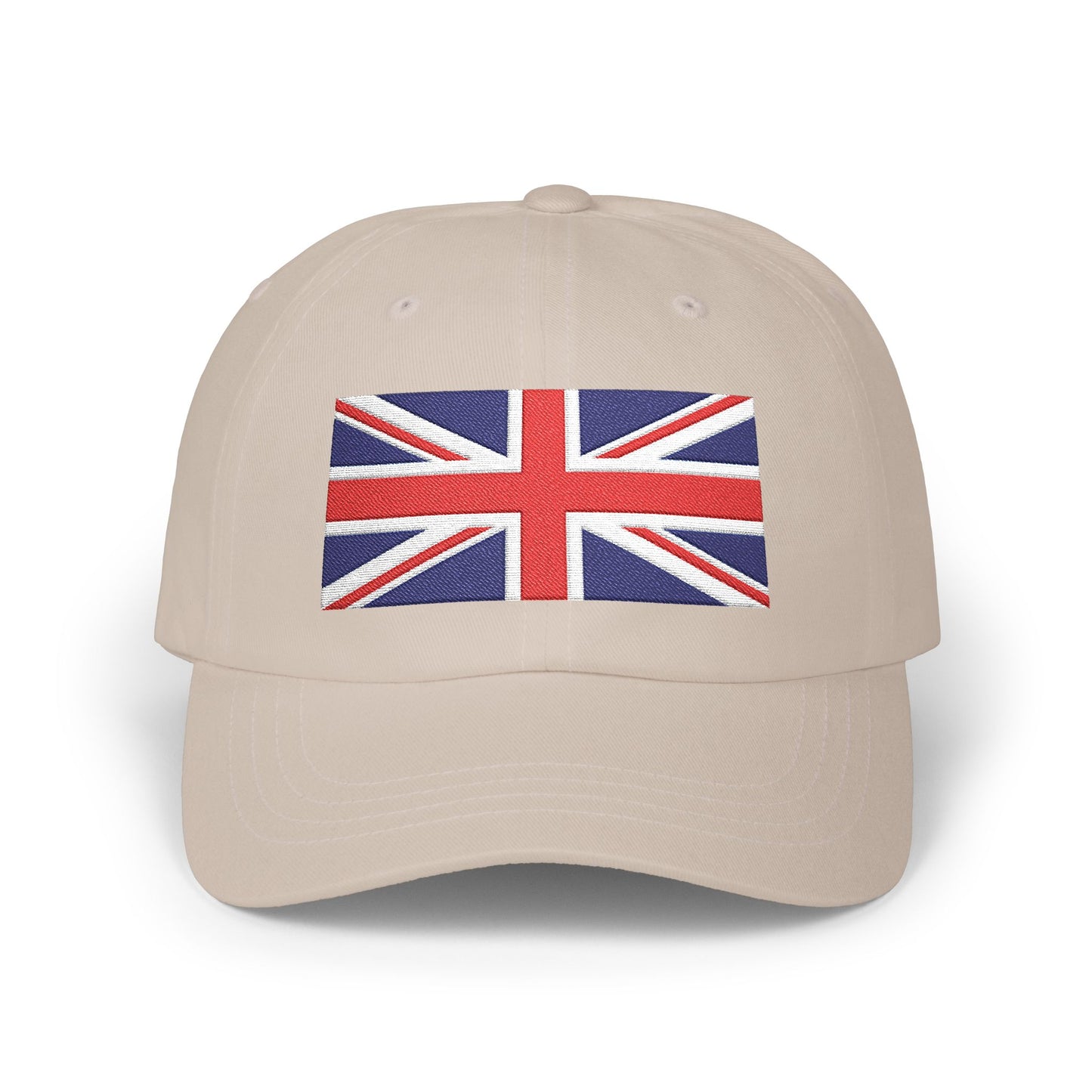 Union Jack Embroidered Dad Cap Hats Printify Stone One size
