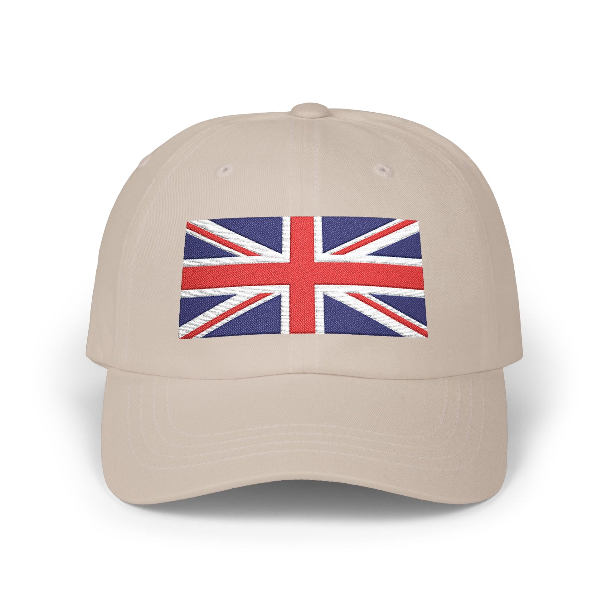 Union Jack Embroidered Dad Cap Hats Printify Stone One size