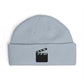 Film Clapper Cuff Beanie — Embroidered Movie Crew Knit Hat Hats Printify One size Powder