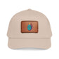 Leather Patch Baseball Cap — Retro Grenade Patch Hat Hats Printify One size Khaki / Light Brown patch Rectangle